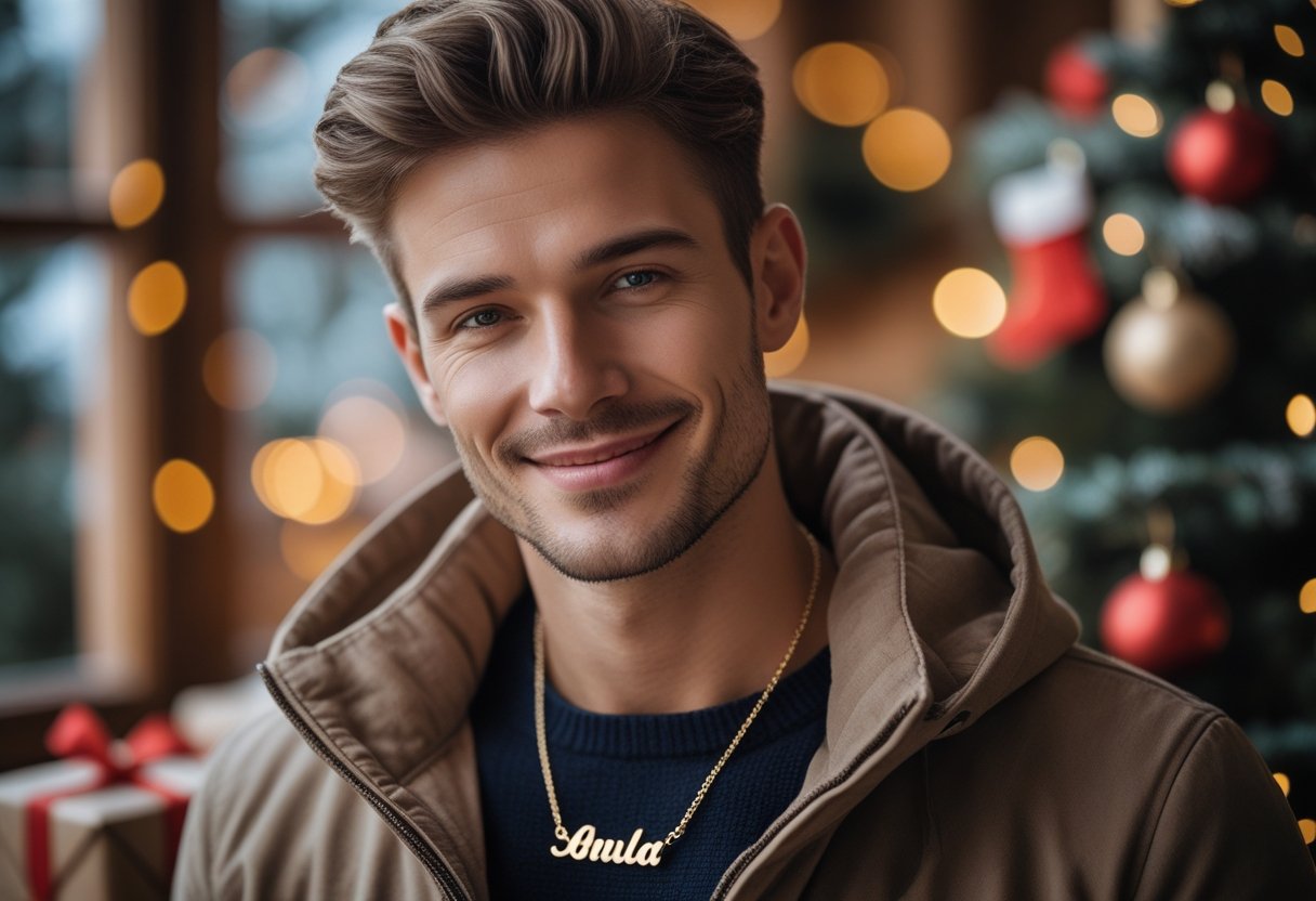 Den perfekte halskæde med navn gaveidé til ham i julekalenderen